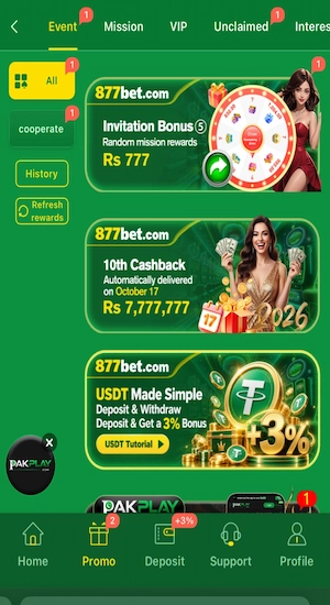 877 BET Game Bonuses