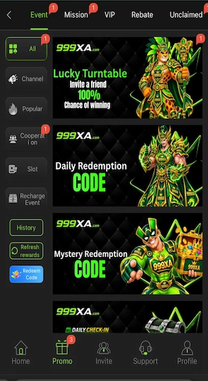 999XA Game Bonuses