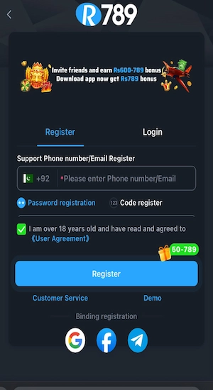 R789 Game Register