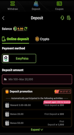 WIN786 Game Deposit