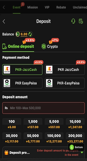 X44 BET Game Deposit